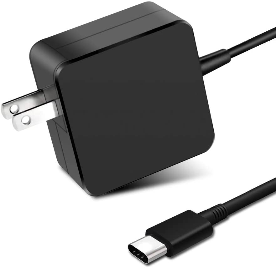 适用于MacBook Pro Air 2018，HP，Dell，Lenovo和任何带有USB C的笔记本电脑或智能手机的87W / 90W USB C电源适配器，C型供电PD壁式充电器87W（兼容61W，45W，30W和12W）